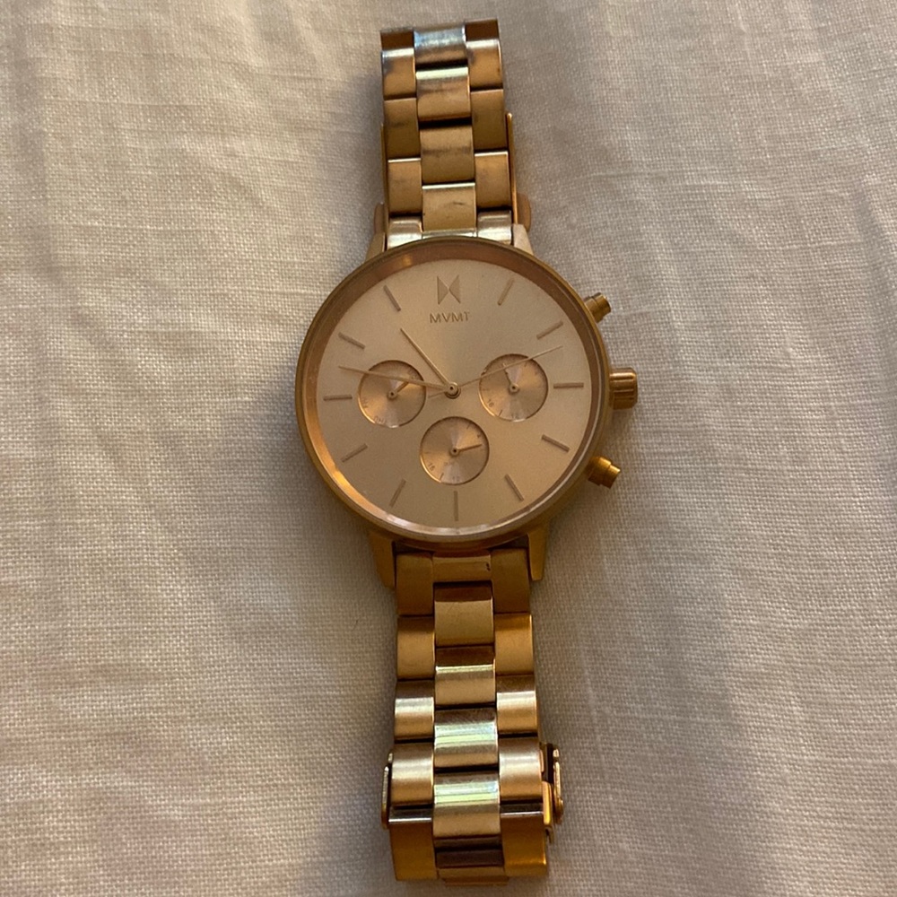 MVMT Chronograph Reina Gold-Tone Stainless Steel Bracelet Watch